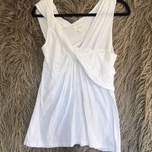 Deletta tank shirt sparkly white